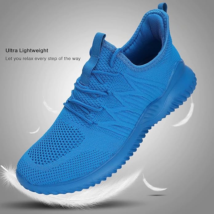 Breathable slip-on running shoes sole view